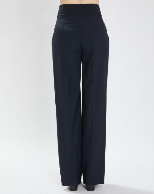 Pantalon en Laine mélangée Pilar nocturne