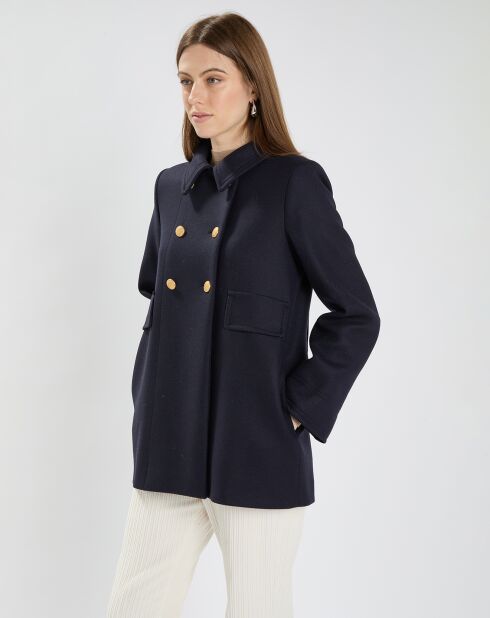 Manteau en Laine mélangée Marc nuit