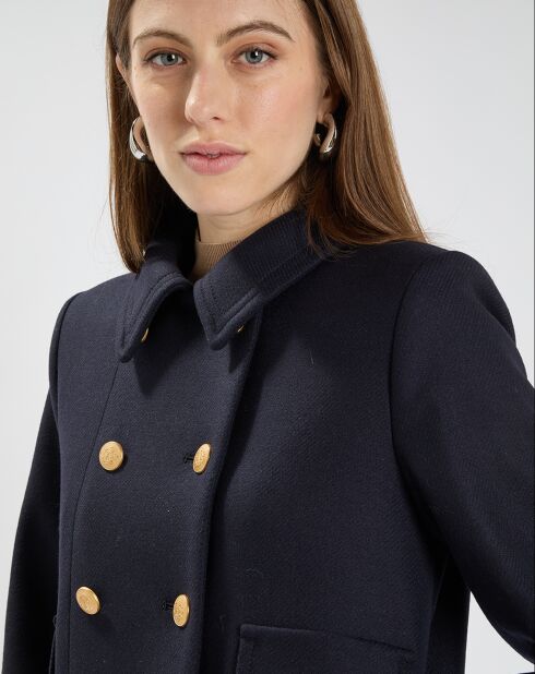 Manteau en Laine mélangée Marc nuit