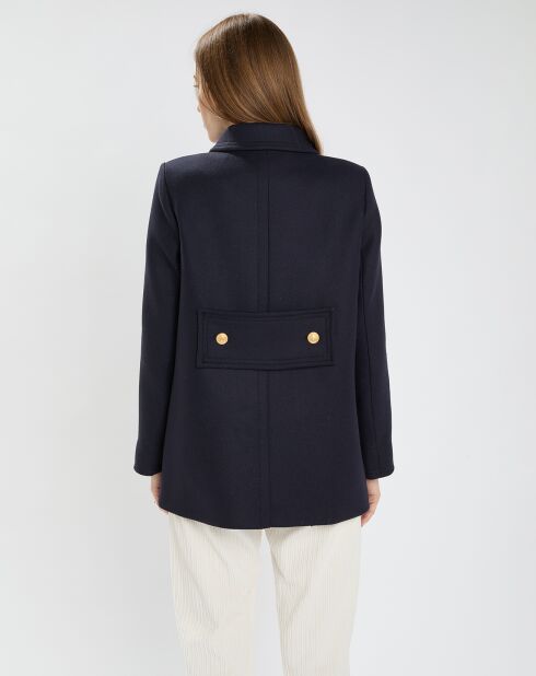 Manteau en Laine mélangée Marc nuit