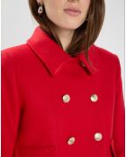 Manteau en Laine mélangée Marc rouge