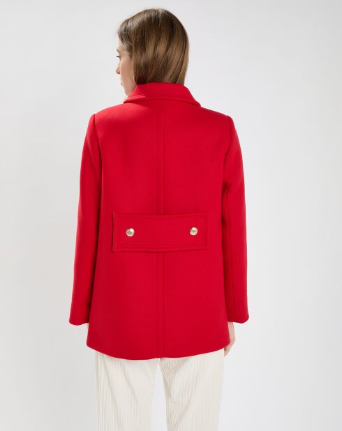 Manteau en Laine mélangée Marc rouge