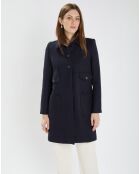 Manteau en Laine mélangée Maja nocturne