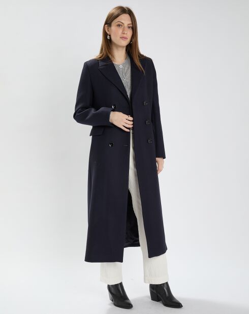 Manteau en Laine mélangée Marzia nuit