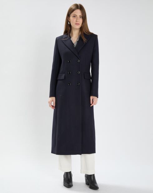 Manteau en Laine mélangée Marzia nuit