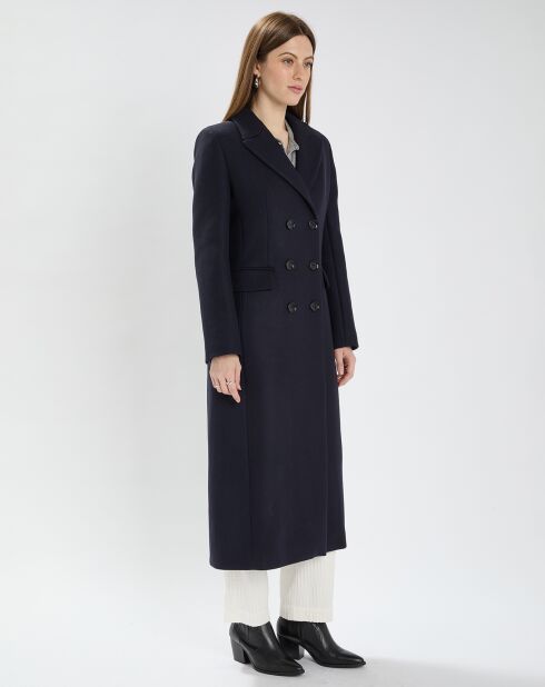 Manteau en Laine mélangée Marzia nuit