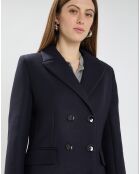 Manteau en Laine mélangée Marzia nuit