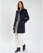 Manteau en Laine mélangée Maja nuit