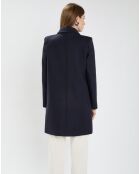 Manteau en Laine mélangée Maja nuit