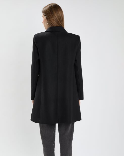 Manteau en Laine mélangée Marin noir