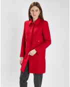 Manteau en Laine mélangée Maja rouge