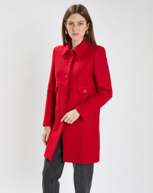 Manteau en Laine mélangée Maja rouge