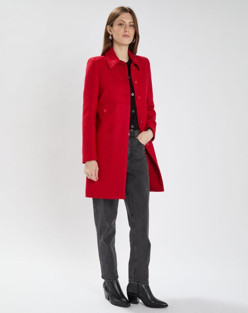 Manteau en Laine mélangée Maja rouge