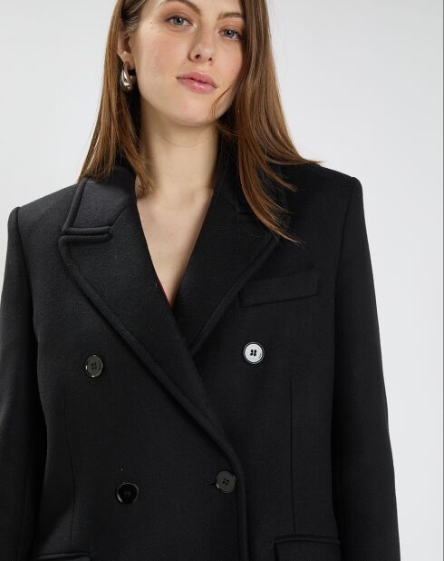 Manteau en Laine mélangée Marcus noir
