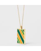 Collier Rainbow doré vert