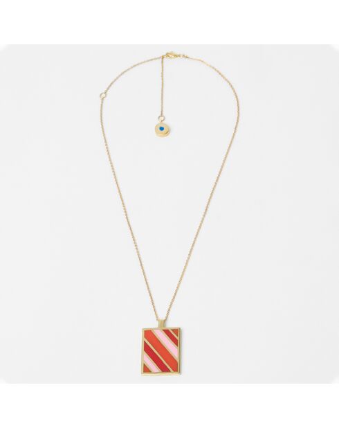 Collier Rainbow doré rose