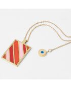 Collier Rainbow doré rose