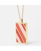 Collier Rainbow doré rose