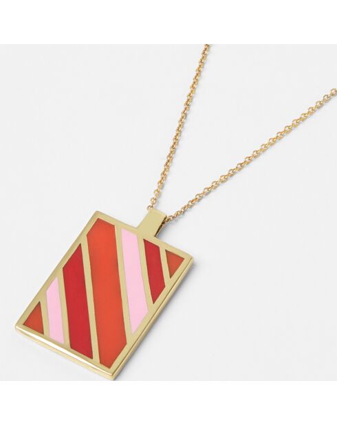 Collier Rainbow doré rose