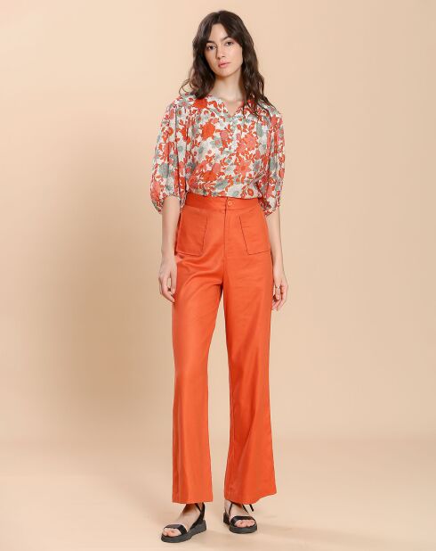 Félicie oranje broek