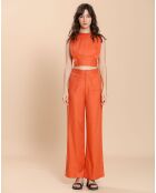 Pantalon Félicie orange