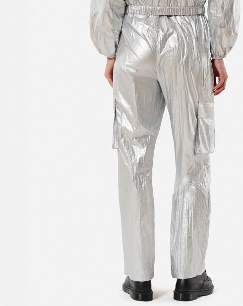 Pantalon Eminem argenté