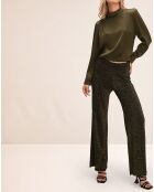 Pantalon Grease doré