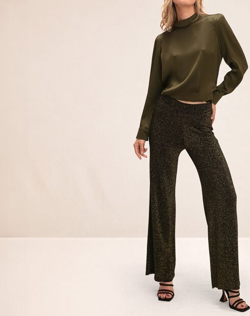 Pantalon Grease doré