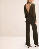 Pantalon Grease doré