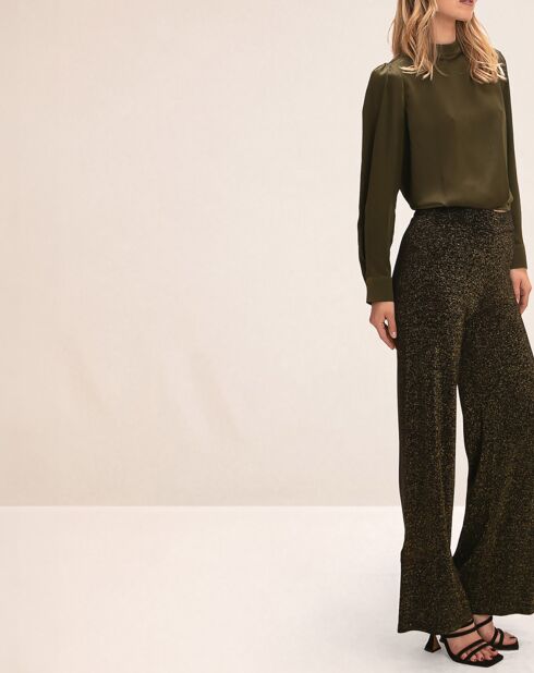 Pantalon Grease doré