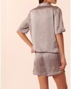 Chemise Harry 100% soie lilas