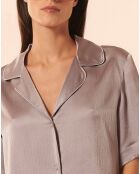 Chemise Harry 100% soie lilas