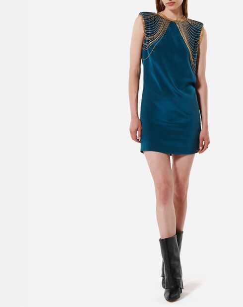 Robe Diva en soie mélangée orage