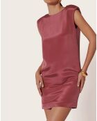 Wüstenrosafarbenes Diva Kurzkleid