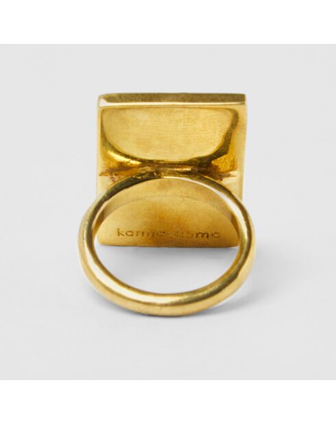 Anello arcobaleno in oro blu