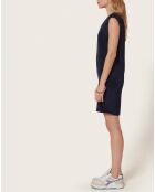 Robe Diva en soie mélangée minuit