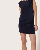Robe Diva en soie mélangée minuit
