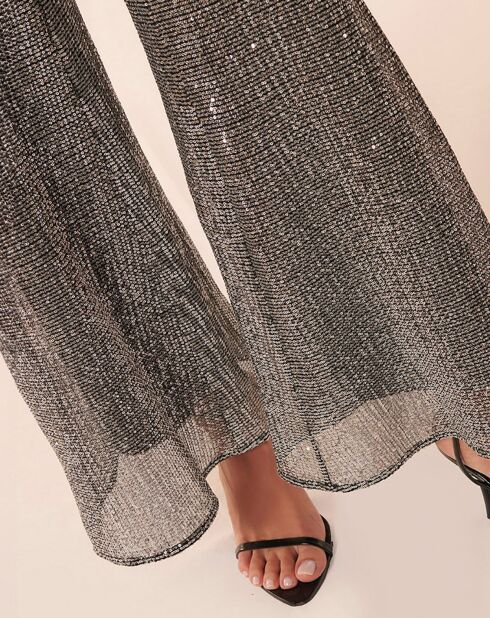 Pantalon Steevie argenté