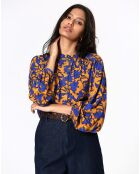 Blouse Pauline jaune/bleu