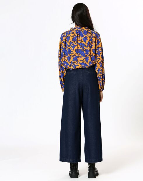 Blouse Pauline jaune/bleu
