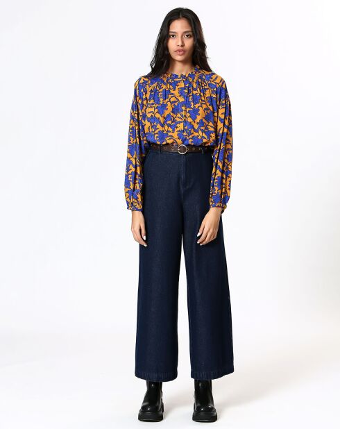 Blouse Pauline jaune/bleu