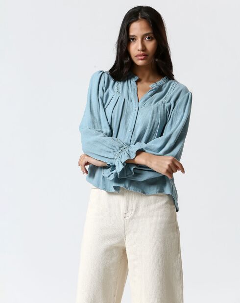 Blouse Léonie bleue