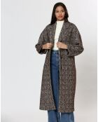 Manteau en Laine mélangée Inès marron