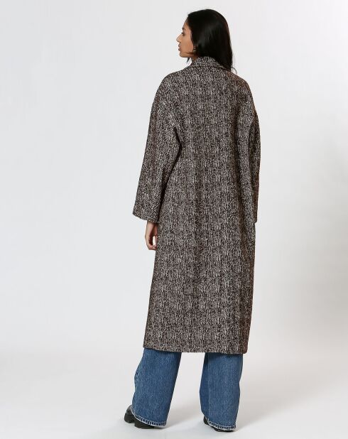 Manteau en Laine mélangée Inès marron