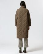 Manteau réversible Marie kaki/beige