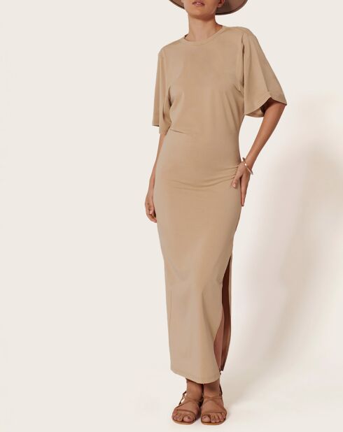 John champagne rosé jurk