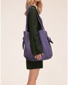 Sac Pink en cuir crack sirop violet