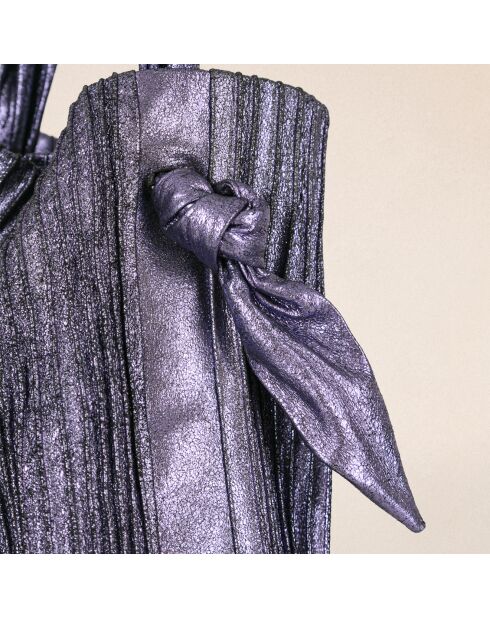 Sac Pink en cuir crack sirop violet