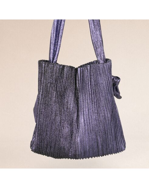 Sac Pink en cuir crack sirop violet
