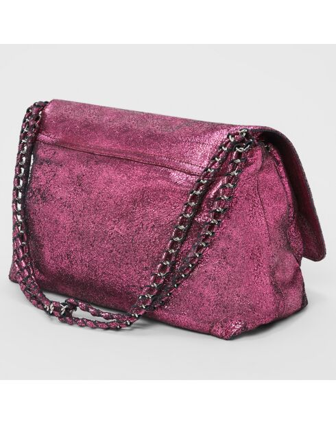Sac Cedric en cuir crack barbe à papa